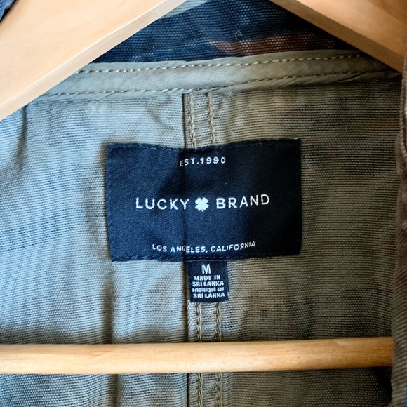 LUCKY BRAND LIGHTWEIGHT CAMOUFLAGE JACKET - Picture 5 of 10